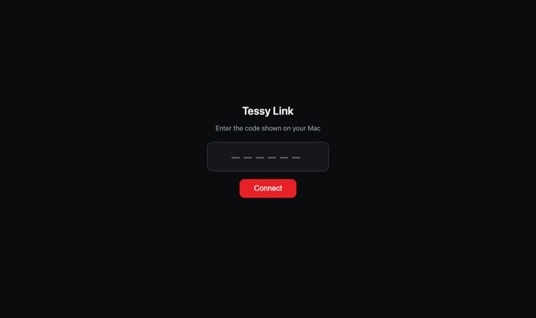 Screenshot of Tessy Link